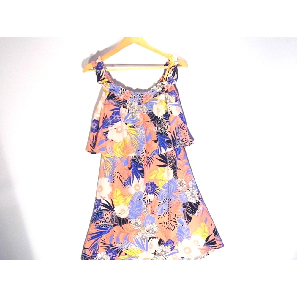 Anthropologie Sanctuary Tropical Floral Boho Mini Sundress Multicolor Size M